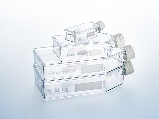Flasks in diffferent sizes with cell repellent surface