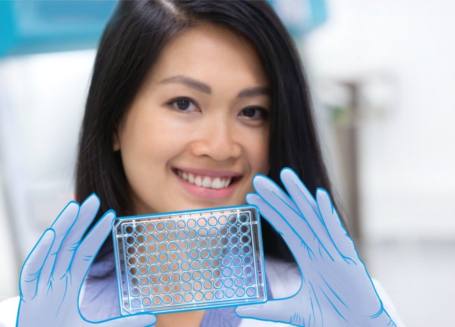 Verschiedene Mikroplatten für das high-throughput-screening